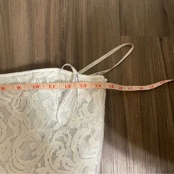 Tadashi Shoji Lace Overlay Strapless Dress - Picture 12 of 14